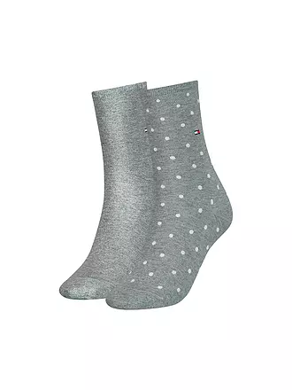 TOMMY HILFIGER | Socken 2er Pkg grau mele | 
